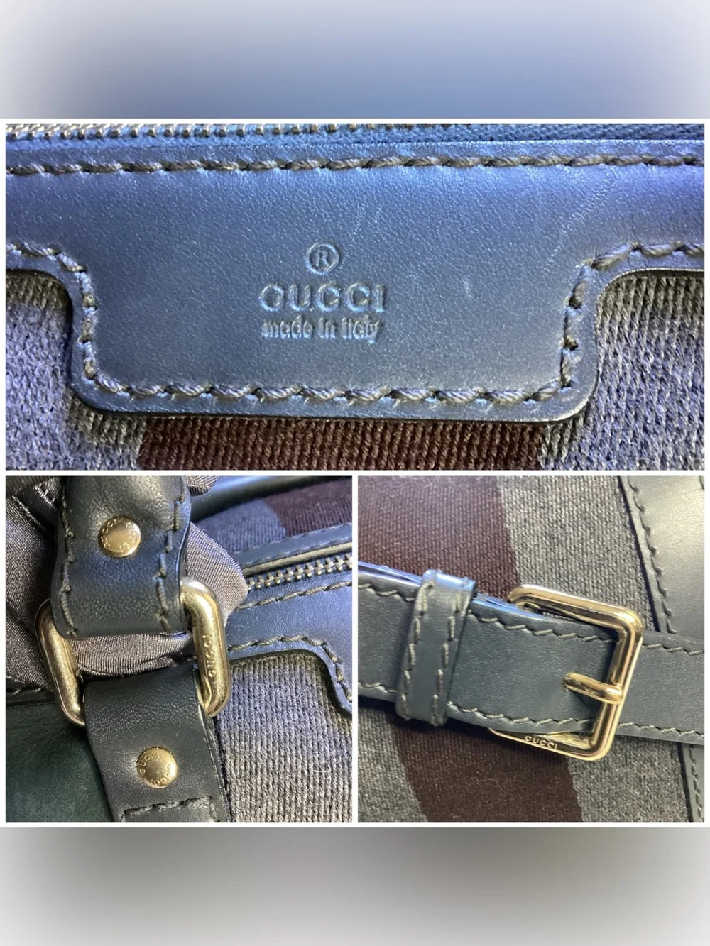 Green Gucci Suede Web Satchel Leather - Picture 10 of 16